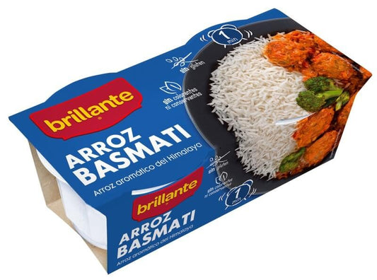 Brillante Arroz Basmati 125G PK2 - Arroz Aromático Listo en Minutos