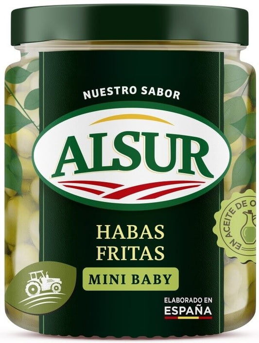 Alsur Habas Fritas Mini Baby Frasco Peso Neto 235 gr Peso Escurrido 150 gr