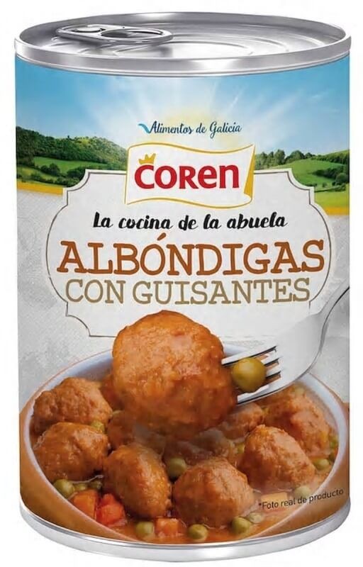 Coren Albóndigas Con Guisantes 425 gr