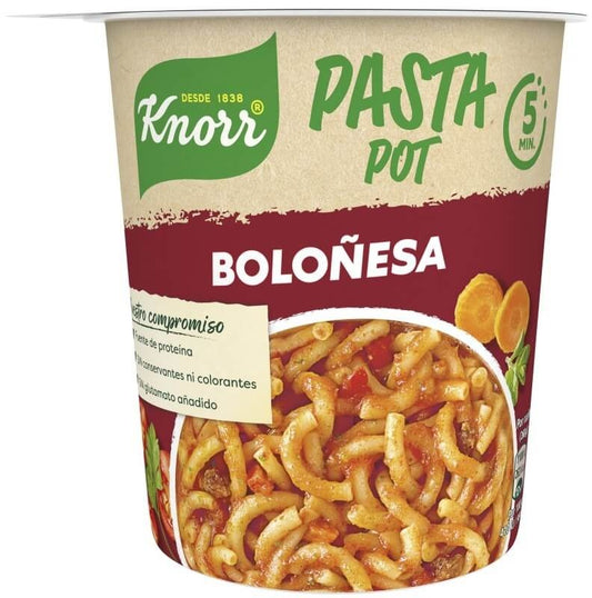 Knorr Pot Pasta Salsa Boloñesa 68 g - Disfruta del Sabor Clásico en Minutos