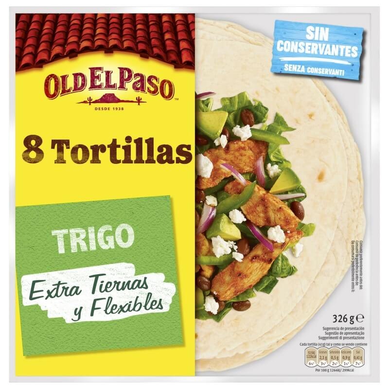 Old El Paso Tortillas De Trigo 8 Unidades 320 gr