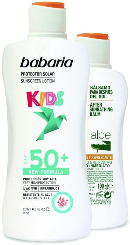 Babaria Leche Solar Protectora Kids F50 + 200 Ml + Aftersun