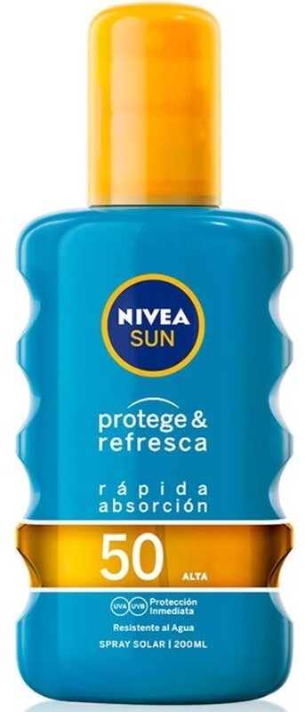 Nivea Sun Loción Solar F50 Protege & Refresca Spray 200 ml