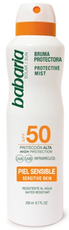 Babaria Leche Solar Bruma Piel Sensible F 50 200 ml