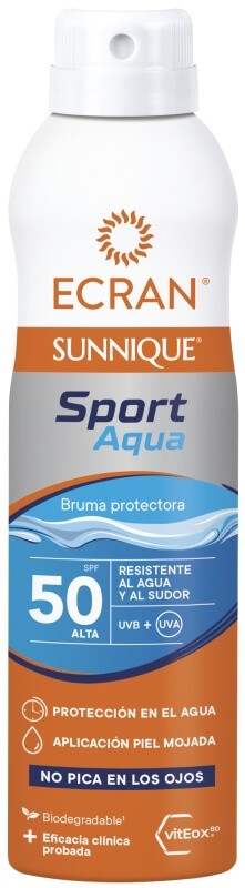 Ecran Sunnique Sport Aqua Bruma Protectora SPF50 250 ml