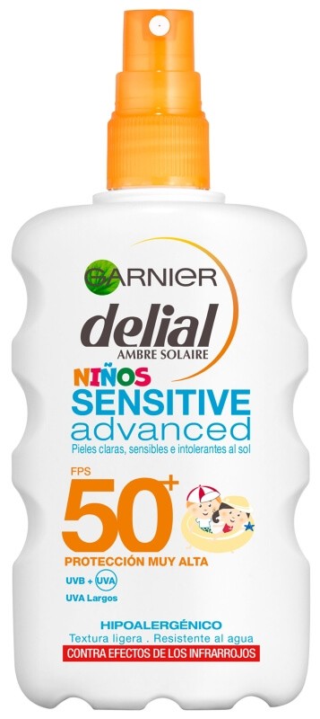 Delial Leche Solar Para F50 Niños Sensitive Advance Spray 150 ml