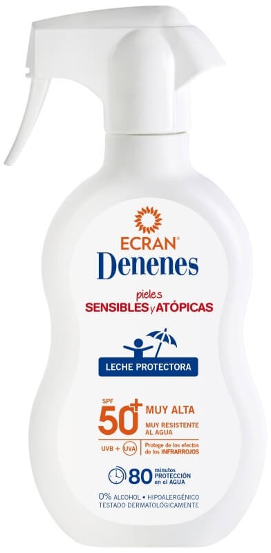 Denenes Leche Protectora Solar F50 Pieles Atopicas Pistola 270 ml