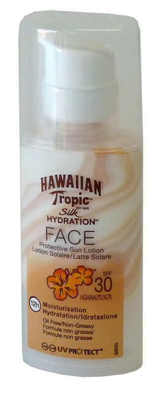 Hawaiian Loción Solar Facial F30 Hydratante 50 ml
