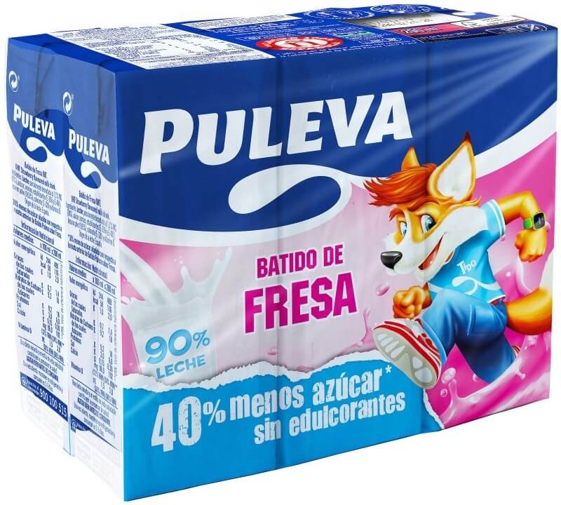 Puleva Batido De Fresa Pack 6 x 200 ml Pack de 5