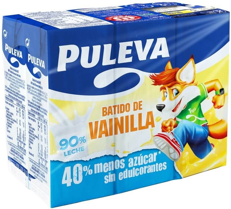 Puleva Batido de Vainilla 6 x 200 ml Pack de 5