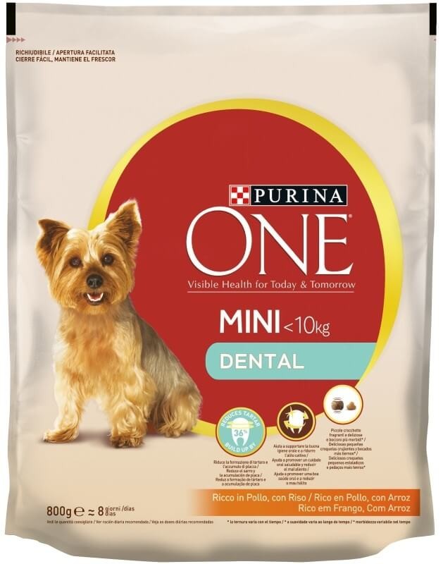 One Alimento Seco Perro Mini 10 Kilos Con Pollo 800 gr