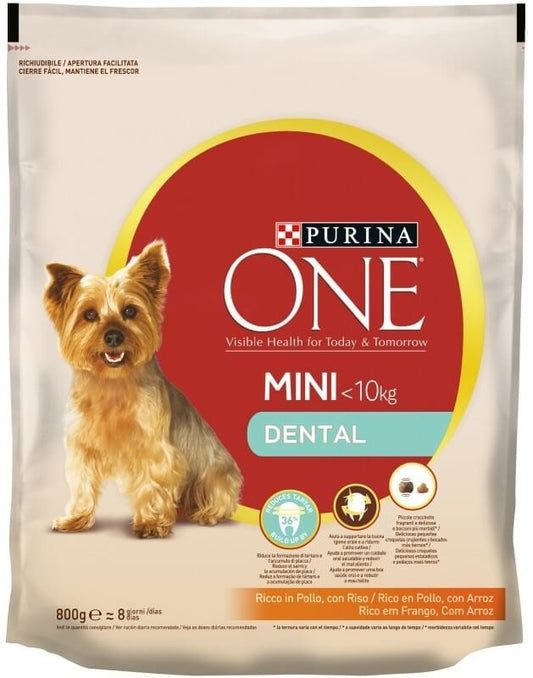 One Alimento Seco Perro Mini 10 Kilos Con Pollo 800 gr