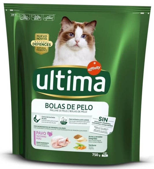 Ultima Alimento Seco Gato Control Bola De Pelo 750 gr