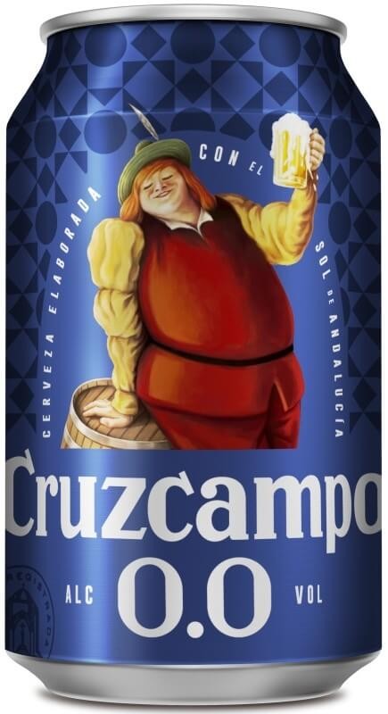 Cruzcampo Cerveza Sin Alcohol 1º Lata De 330 ml Pack 24 und