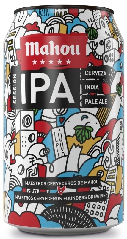 Mahou Cerveza 5 Estrella IPA 4,5º Lata De 330 ml Pack 24 und