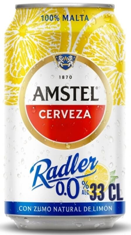 Amstel Cerveza Sin Alcohol 0,0% Lata Pack 24 x 330 ml
