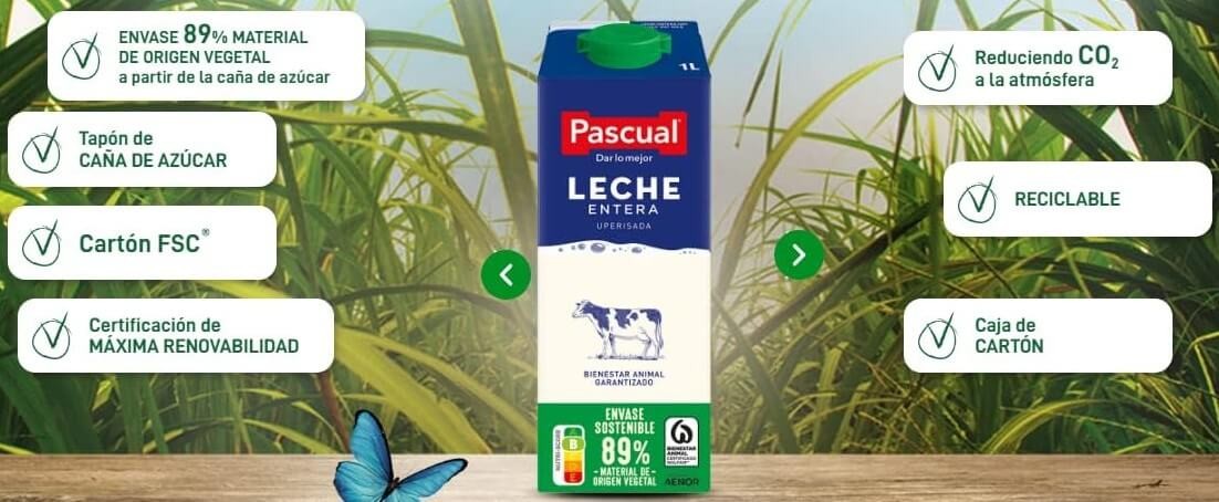 Pascual Leche Entera Clásica Pack 6 x 1L - Calidad y Sabor para tu Hogar y Negocio