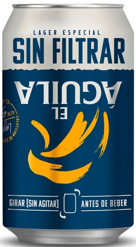 Aguila Cerveza Sin Filtrar 5,5º Lata 330 ml