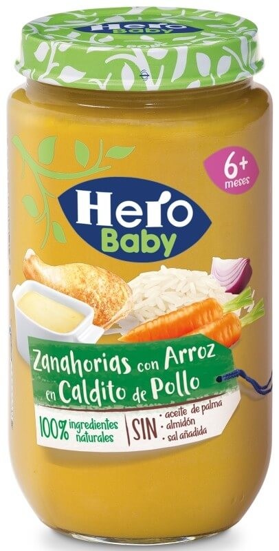 Hero Baby Tarrito De Zanahoria Con Arroz 250 gr