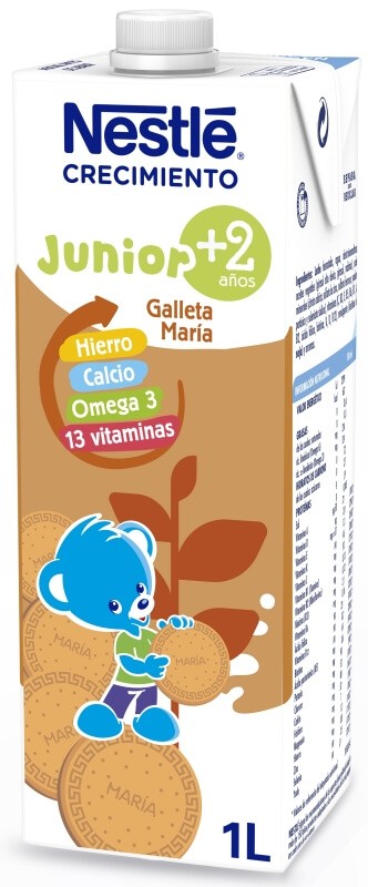 Nestlé Preparado Lacteo Junior Para El Crecimiento Galletas Mas De 2 Años 1 l Pack 6 und