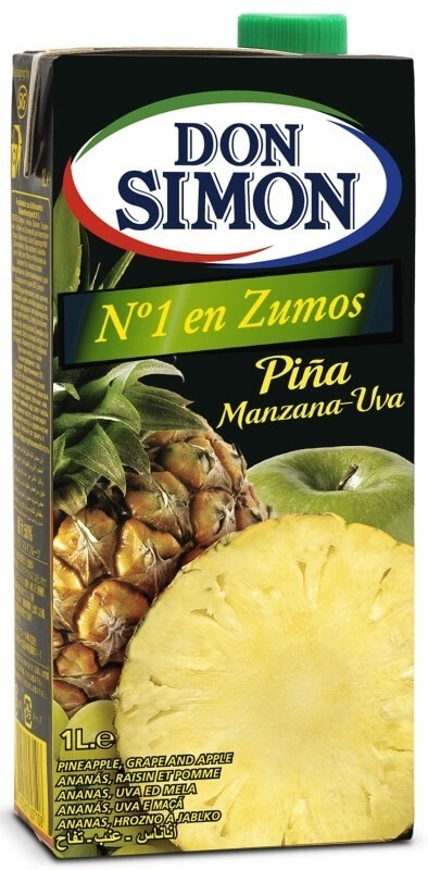 Don Simón Zumo De Piña Y Uva Pack de 12 x 1L