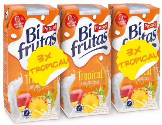 Pascual Bifrutas Tropical Brik Pack de 18 x 330 Ml