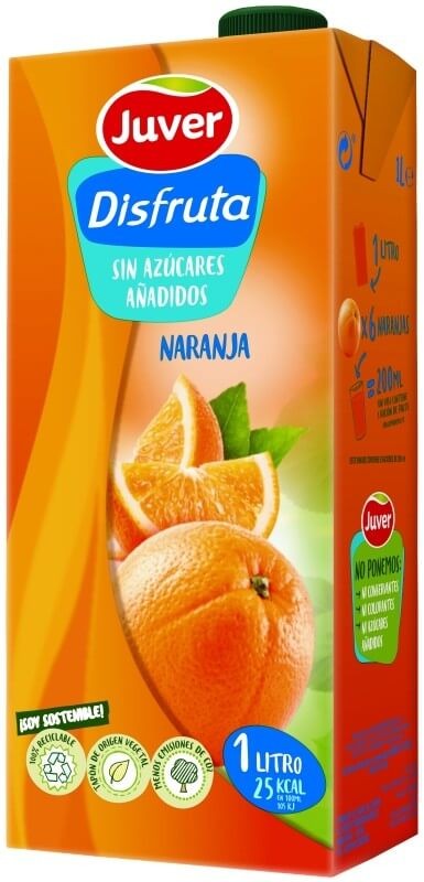 Juver Zumo Disfruta De Naranja Pack 12 x 1 l