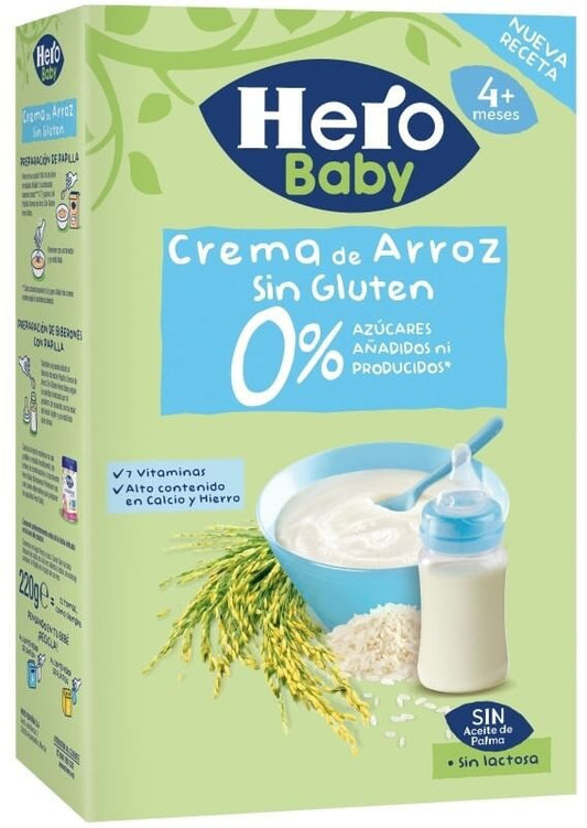 Hero Papilla Crema de Arroz sin Gluten 220 gr