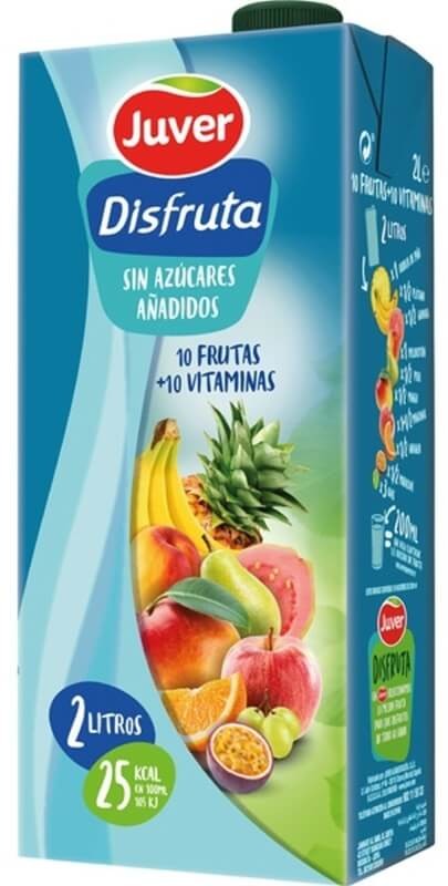 Juver Disfruta 10 Frutas 10 Vitaminas Zumo Multifrutas 2L