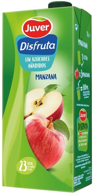 Juver Zumo Disfruta De Manzana Brik Pack de 12 x 1 l
