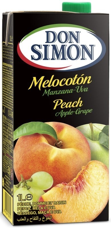 Don Simón Zumo De Melocotón Y Uva Brik Pack de 12 x 1 l