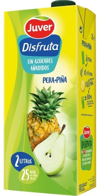 Juver Zumo Pera y Piña Pack 6 x 2L