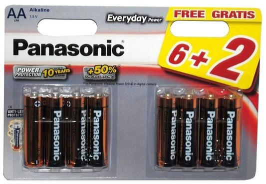 Panasonic Pila LR6 Ever Power Blister 6+2 Unidades