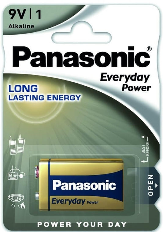 Panasonic Pila Alcalina 6LR61 Ever Power Blister 1 Unidad