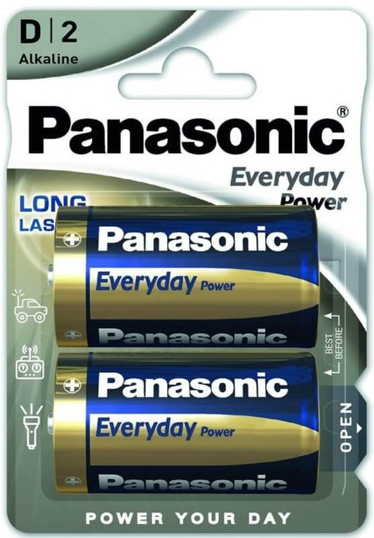 Panasonic Pila Alcalina LR20 Ever Power Blister 2 Unidades