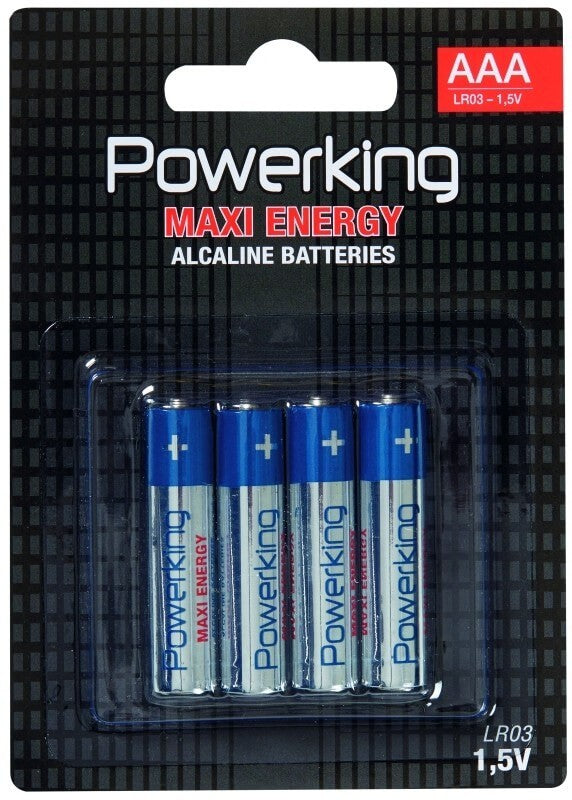 Powerking Pila Alcalina AAA LR03 Blister 4 Unidades