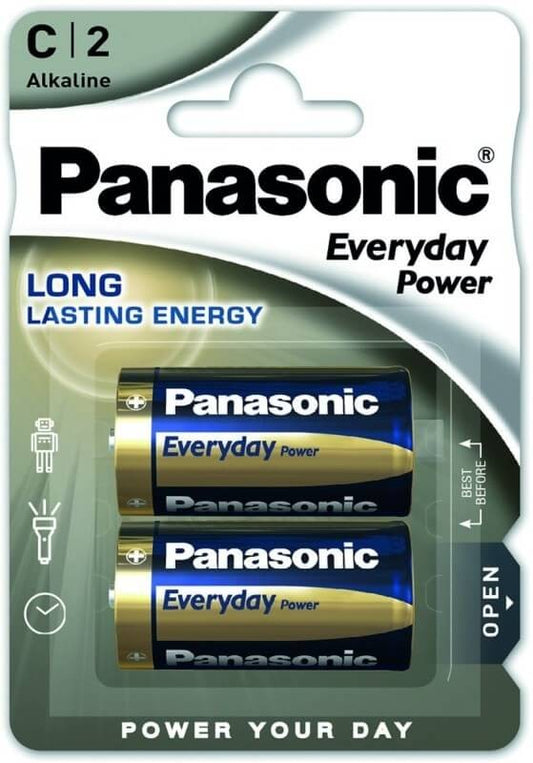 Panasonic Pila Alcalina LR14 Ever Power Blister 2 Unidades