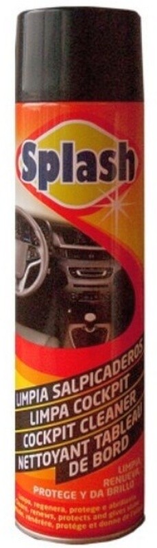 Splash Limpia Salpicadero de Coche Spray 600 ml - Brillo y Protección en un Solo Paso