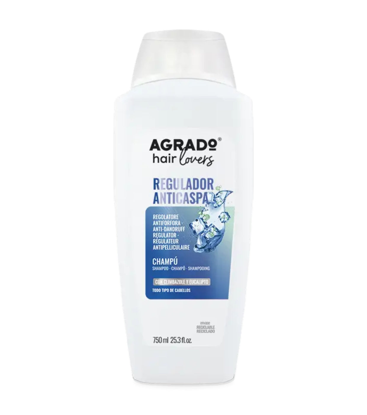 AGRADO Hair Lovers Champú Regulador Anticaspa 750 ml