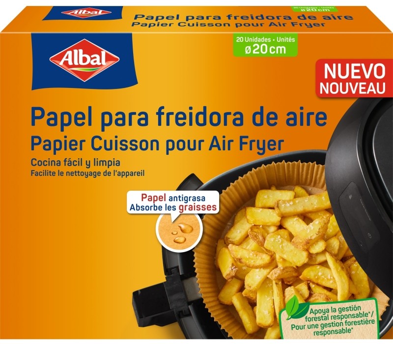Albal Papel para Freidora de Aire 20 cm 20U
