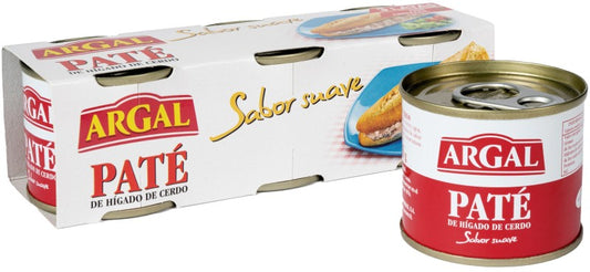 Argal Paté de Hígado de Cerdo 3 x 80G