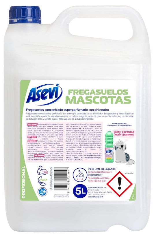 Asevi Fregasuelos Mascotas 5L