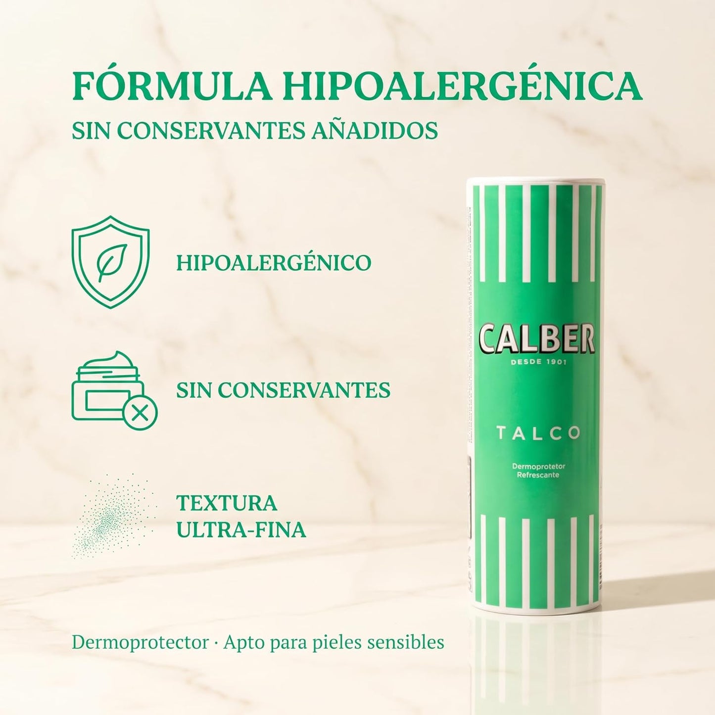Calber Polvo Talco Corporal Dermoprotector 500G