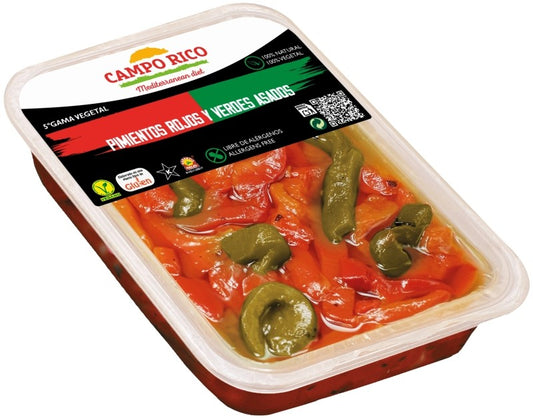 Campo Rico Pimientos Rojos y Verdes Asados 350G