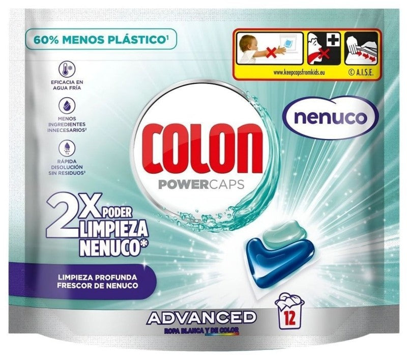 Colon PowerCaps Detergente en Cápsulas Nenuco 12 Lavados