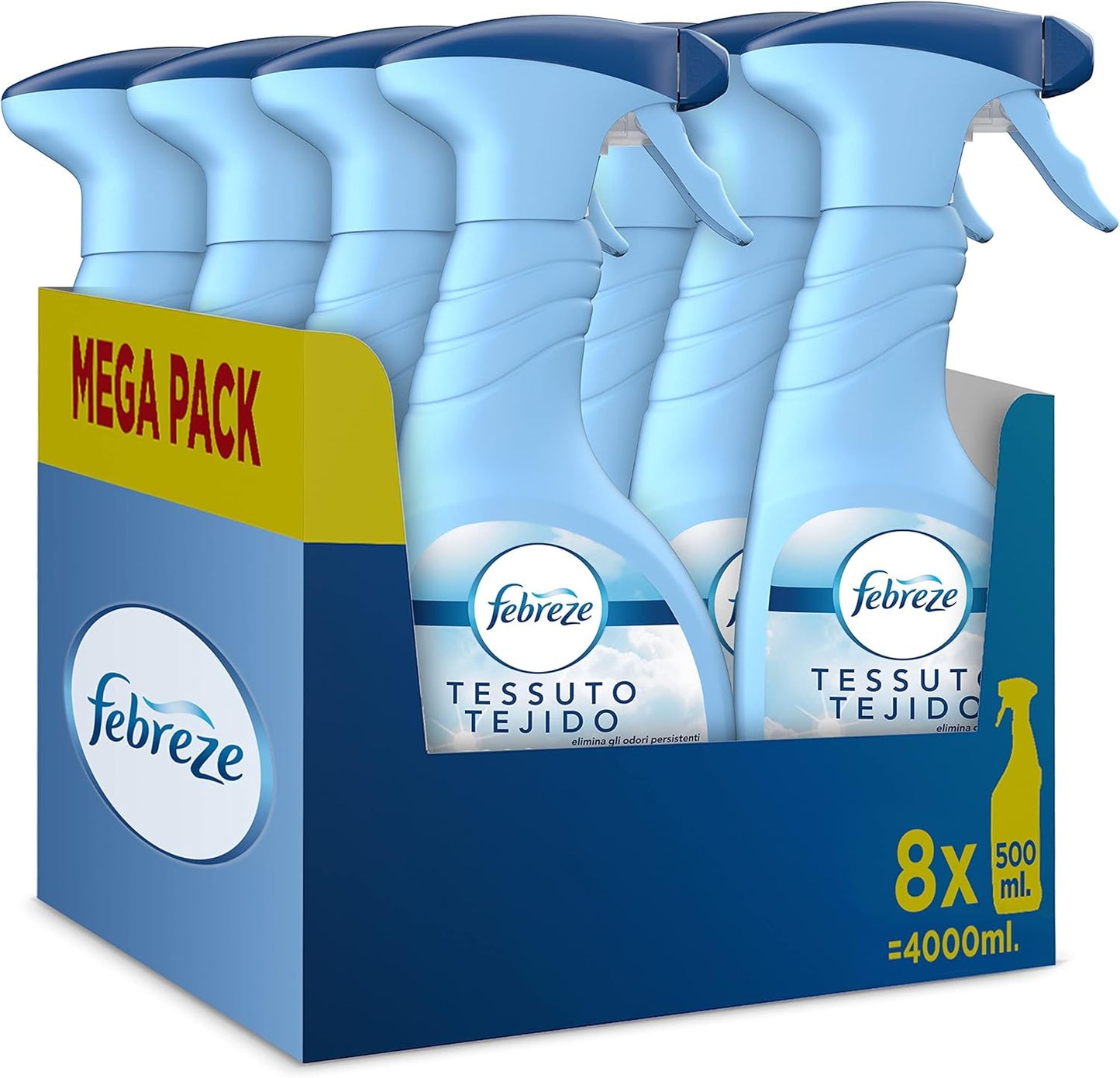 Febreze Clásico Spray Eliminador de Olores 8 x 500 ml