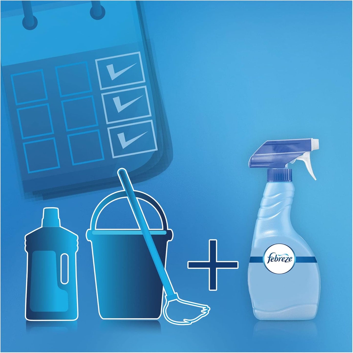 Febreze Clásico Spray Eliminador de Olores 8 x 500 ml
