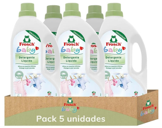 Frosch Baby Detergente Líquido Pack de 5 x 1,5L