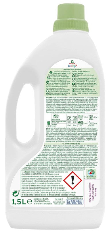 Frosch Baby Detergente Líquido Pack de 5 x 1,5L