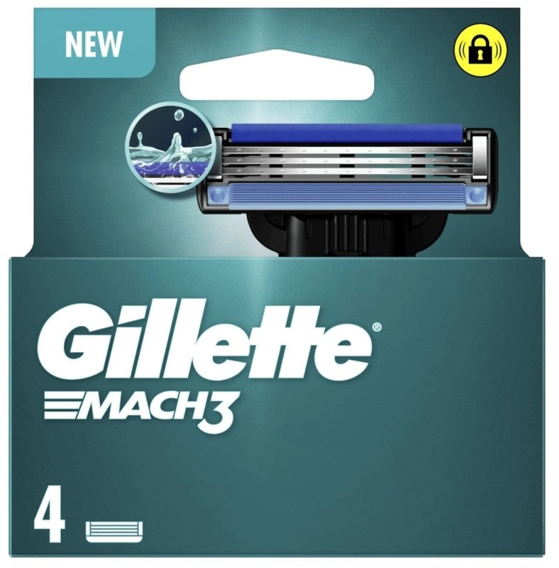 Gillette Mach3 Recambios de Cuchillas x4
